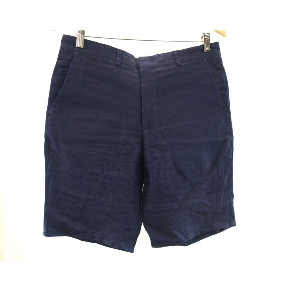 NWOT Gitman Vintage Linen Shorts | Sz 32, Navy, Made in USA - Picture 1 of 4